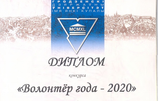 Volonter 2020 Diploma